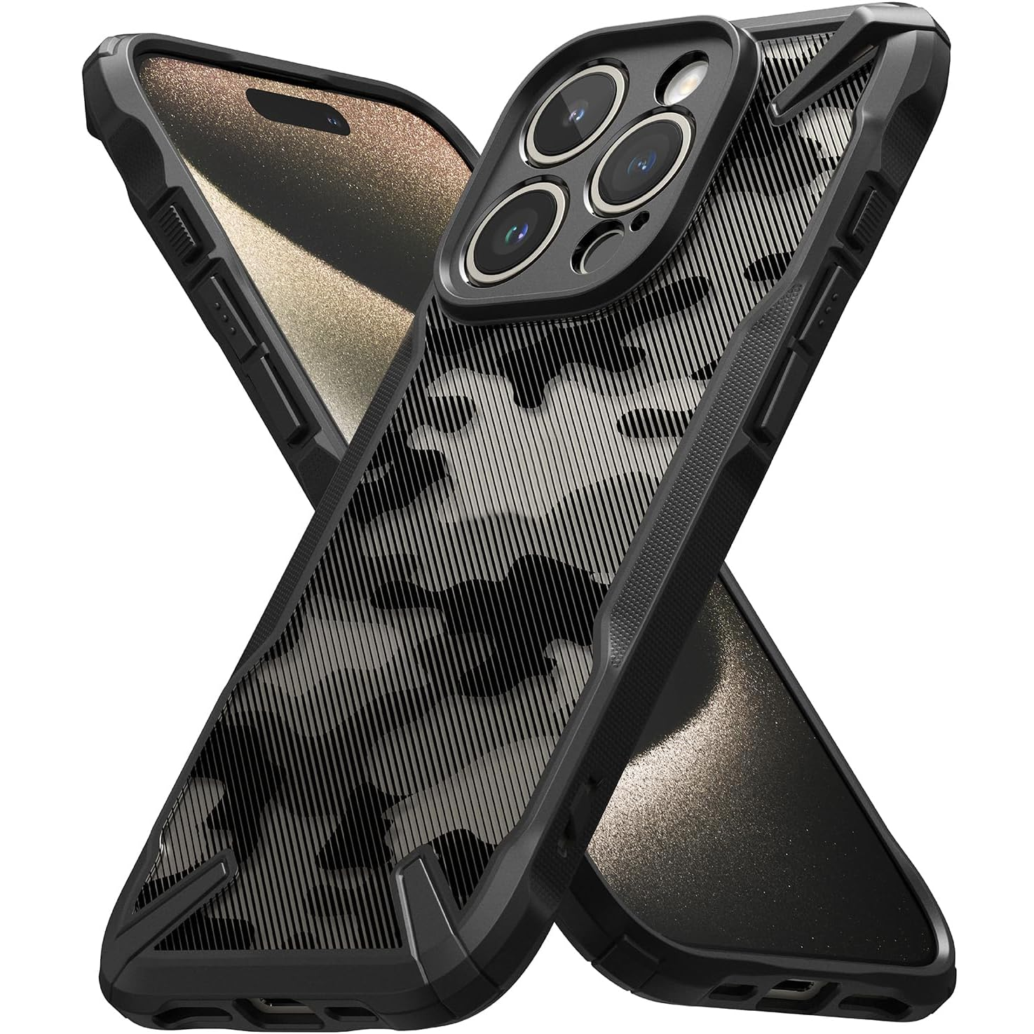 Ringke Fusion-X PC + TPU Bumper Phone Case - For iPhone 15 Pro - mosaccessories